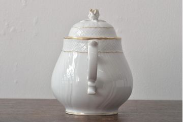 中古　ハンガリー　HOLLOHAZA(ホロハーザ)　Pannonia(パノニア)　ティーポット(洋食器)(R-044125)