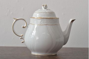 中古　ハンガリー　HOLLOHAZA(ホロハーザ)　Pannonia(パノニア)　ティーポット(洋食器)(R-044126)