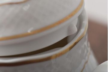 中古　ハンガリー　HOLLOHAZA(ホロハーザ)　Pannonia(パノニア)　ティーポット(洋食器)(R-044126)