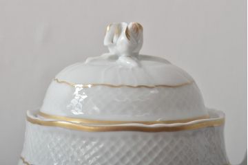 中古　ハンガリー　HOLLOHAZA(ホロハーザ)　Pannonia(パノニア)　ティーポット(洋食器)(R-044126)