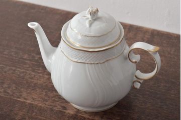 中古　ハンガリー　HOLLOHAZA(ホロハーザ)　Pannonia(パノニア)　ティーポット(洋食器)(R-044126)