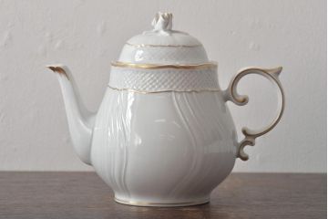 中古　ハンガリー　HOLLOHAZA(ホロハーザ)　Pannonia(パノニア)　ティーポット(洋食器)(R-044127)