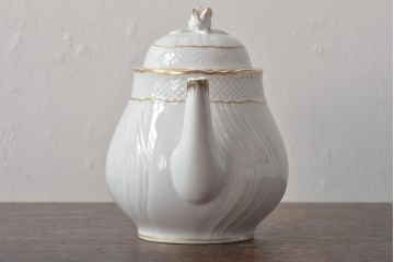 中古　ハンガリー　HOLLOHAZA(ホロハーザ)　Pannonia(パノニア)　ティーポット(洋食器)(R-044127)