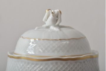 中古　ハンガリー　HOLLOHAZA(ホロハーザ)　Pannonia(パノニア)　ティーポット(洋食器)(R-044128)