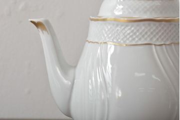 中古　ハンガリー　HOLLOHAZA(ホロハーザ)　Pannonia(パノニア)　ティーポット(洋食器)(R-044128)