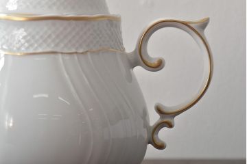 中古　ハンガリー　HOLLOHAZA(ホロハーザ)　Pannonia(パノニア)　ティーポット(洋食器)(R-044129)