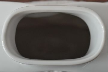 ヴィンテージ雑貨　ドイツ　TIRSCHENREUTH(ティルシェンロイト)　化石模様　アンモナイト　フラワーベース(花瓶、花器、ビンテージ)(R-044130)