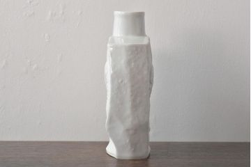 ヴィンテージ雑貨　ドイツ　TIRSCHENREUTH(ティルシェンロイト)　化石模様　アンモナイト　フラワーベース(花瓶、花器、ビンテージ)(R-044130)