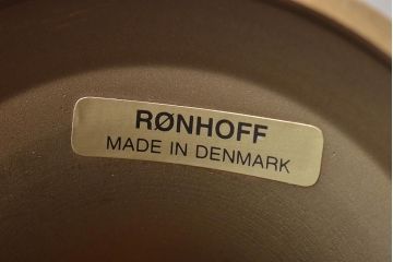 デンマーク製　Ronhoff　真鍮　気品のある切子の燭台(卓上ランプ、テーブルランプ、北欧)(R-044132)