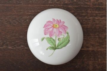 中古　ハンガリー　HEREND(ヘレンド)　ボンボン入れ・ミニチュアベース　2点セット(小物入れ、花瓶、花器、陶磁器)(R-044133)