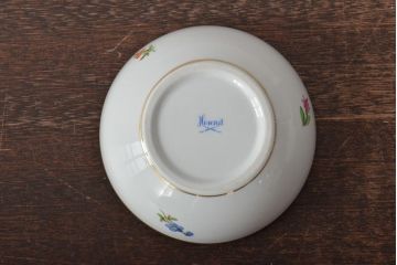 中古　ハンガリー　HEREND(ヘレンド)　ボンボン入れ・ミニチュアベース　2点セット(小物入れ、花瓶、花器、陶磁器)(R-044133)