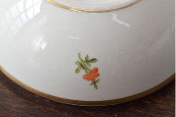 中古　ハンガリー　HEREND(ヘレンド)　ボンボン入れ・ミニチュアベース　2点セット(小物入れ、花瓶、花器、陶磁器)(R-044133)