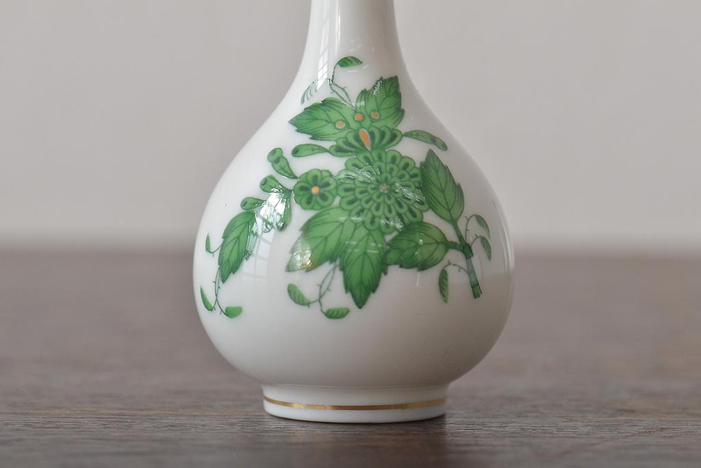 中古　ハンガリー　HEREND(ヘレンド)　ミニチュアベース3点セット(花瓶、花器、陶磁器)(R-044134)