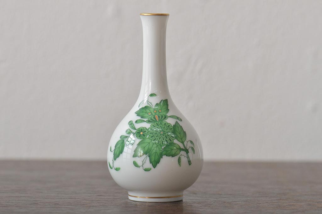 中古　ハンガリー　HEREND(ヘレンド)　ミニチュアベース3点セット(花瓶、花器、陶磁器)(R-044134)