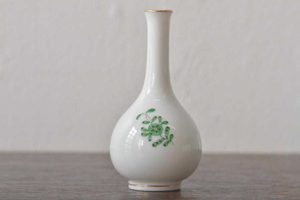 中古　ハンガリー　HEREND(ヘレンド)　ミニチュアベース3点セット(花瓶、花器、陶磁器)(R-044134)