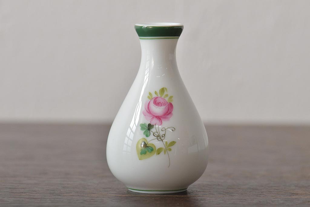 中古　ハンガリー　HEREND(ヘレンド)　ミニチュアベース3点セット(花瓶、花器、陶磁器)(R-044134)