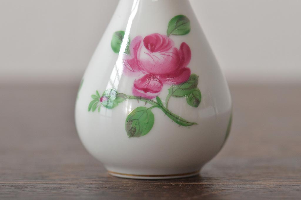 中古　ハンガリー　HEREND(ヘレンド)　ミニチュアベース3点セット(花瓶、花器、陶磁器)(R-044134)