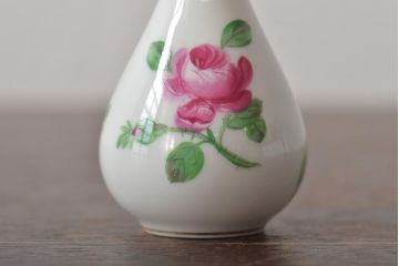 中古　ハンガリー　HEREND(ヘレンド)　ミニチュアベース3点セット(花瓶、花器、陶磁器)(R-044134)