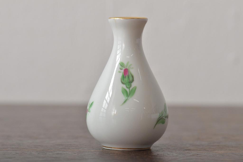中古　ハンガリー　HEREND(ヘレンド)　ミニチュアベース3点セット(花瓶、花器、陶磁器)(R-044134)