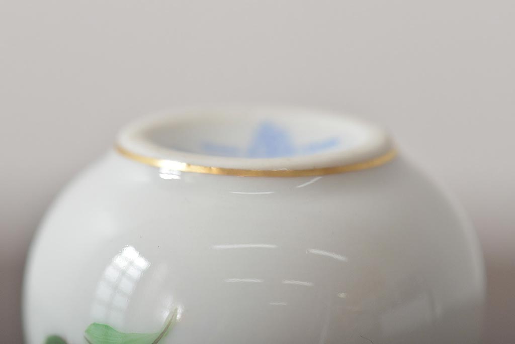 中古　ハンガリー　HEREND(ヘレンド)　ミニチュアベース3点セット(花瓶、花器、陶磁器)(R-044134)