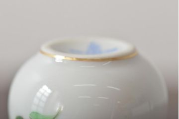 中古　ハンガリー　HEREND(ヘレンド)　ミニチュアベース3点セット(花瓶、花器、陶磁器)(R-044134)