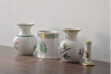 中古　ハンガリー　HEREND(ヘレンド)　ミニチュアベース・ディスプレイ雑貨(フラワーベース、花瓶、花器、置物)(R-044135)
