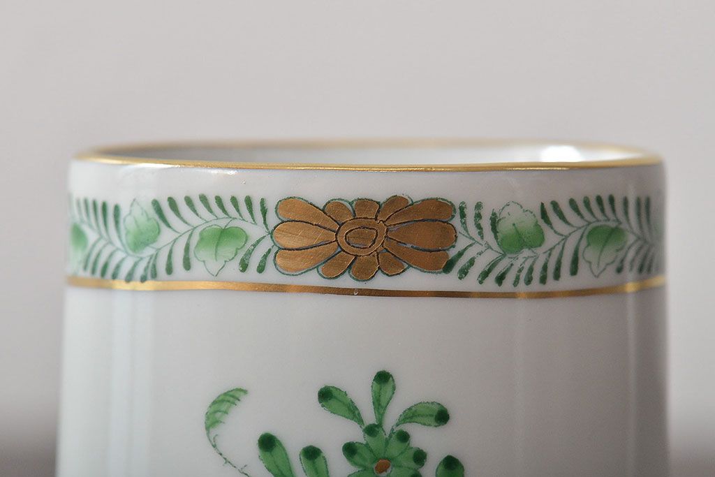 中古　ハンガリー　HEREND(ヘレンド)　ミニチュアベース・ディスプレイ雑貨(フラワーベース、花瓶、花器、置物)(R-044135)