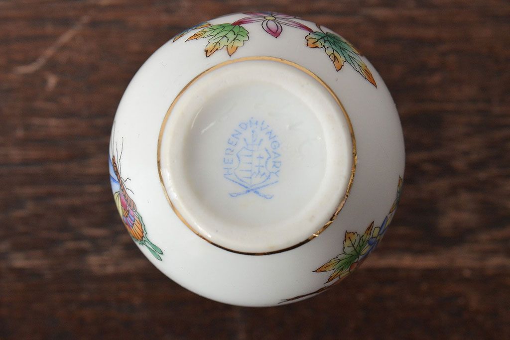 中古　ハンガリー　HEREND(ヘレンド)　ミニチュアベース・ディスプレイ雑貨(フラワーベース、花瓶、花器、置物)(R-044135)