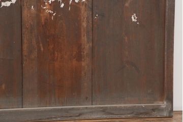 アンティーク建具　レトロモダンな障子帯戸2枚セット(板戸、引き戸)(R-044137)