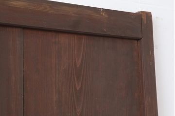 アンティーク建具　レトロモダンな障子帯戸2枚セット(板戸、引き戸)(R-044137)