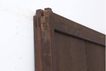 アンティーク建具　レトロモダンな障子帯戸2枚セット(板戸、引き戸)(R-044137)