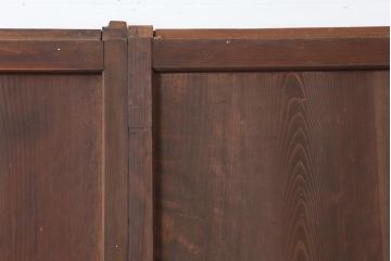 アンティーク建具　レトロモダンな障子帯戸2枚セット(板戸、引き戸)(R-044137)