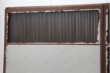 アンティーク建具　和モダンな万本格子戸4枚セット(障子戸、引き戸)(R-044138)