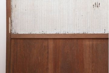 アンティーク建具　和モダンな万本格子戸4枚セット(障子戸、引き戸)(R-044138)