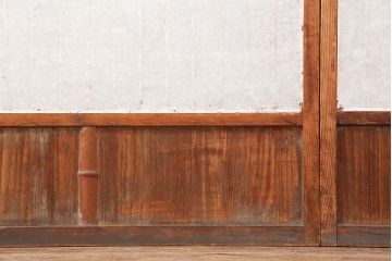 アンティーク建具　和製アンティーク　昭和中期　額入り障子　和の趣たっぷりの障子戸4枚セット(引き戸、障子戸)(R-044140)