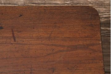 アンティーク家具　昭和レトロ　昭和初期　栓材　素朴さと味のある風合いが魅力の豆ちゃぶ台(ローテーブル、花台)(R-044147)