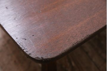 アンティーク家具　昭和レトロ　昭和初期　栓材　素朴さと味のある風合いが魅力の豆ちゃぶ台(ローテーブル、花台)(R-044148)