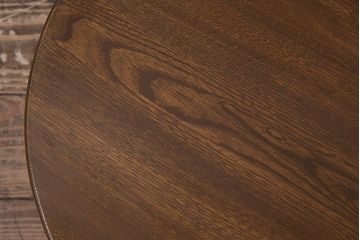 アンティーク家具　和製アンティーク　昭和初期　栓材　素朴なぬくもりが魅力のレトロな丸ちゃぶ台(座卓、ローテーブル、花台)(R-044149)