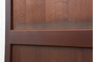アンティーク建具　大正昭和初期　大正ロマン　柾目のまっすぐな木目が目を引く帯戸2枚セット(引き戸、板戸、建具)(R-044155)
