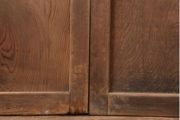 アンティーク建具　和製アンティーク　 昭和初期　和の風情漂う格子戸2枚セット(建具、引き戸)(R-044161)