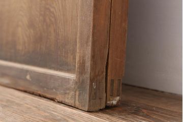 アンティーク建具　和製アンティーク　 昭和初期　和の風情漂う格子戸2枚セット(建具、引き戸)(R-044161)