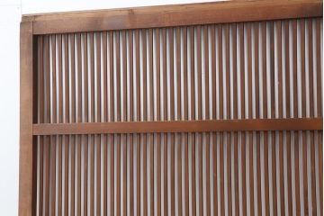 アンティーク建具　和製アンティーク　 昭和初期　和の風情漂う格子戸2枚セット(建具、引き戸)(R-044161)