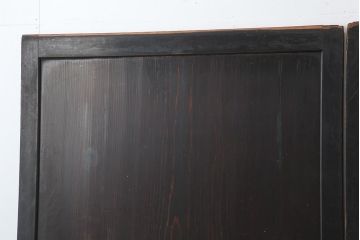 アンティーク建具　和製アンティーク　明治期　一枚板　格調高い和を演出する板戸2枚セット(建具、引き戸)(R-044163)