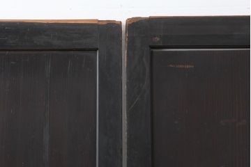 アンティーク建具　和製アンティーク　明治期　一枚板　格調高い和を演出する板戸2枚セット(建具、引き戸)(R-044163)