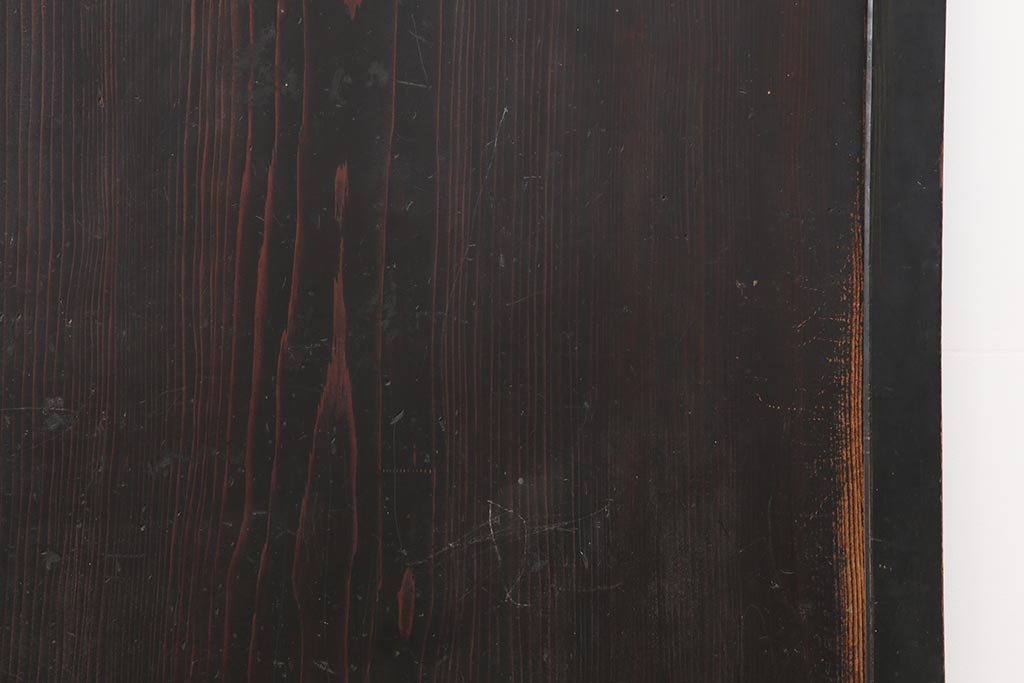 アンティーク建具　和製アンティーク　明治期　一枚板　格調高い和を演出する板戸2枚セット(建具、引き戸)(R-044163)