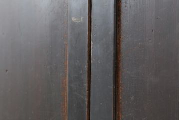 アンティーク建具　和製アンティーク　明治期　一枚板　格調高い和を演出する板戸2枚セット(建具、引き戸)(R-044163)