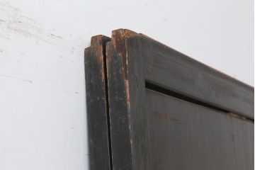 アンティーク建具　和製アンティーク　明治期　一枚板　格調高い和を演出する板戸2枚セット(建具、引き戸)(R-044163)