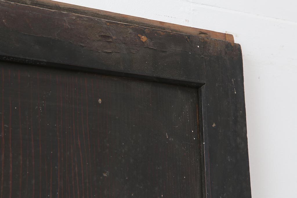 アンティーク建具　和製アンティーク　明治期　一枚板　格調高い和を演出する板戸2枚セット(建具、引き戸)(R-044163)