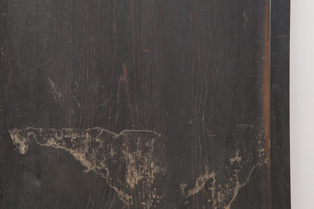 アンティーク建具　和製アンティーク　明治期　一枚板　格調高い和を演出する板戸2枚セット(建具、引き戸)(R-044163)