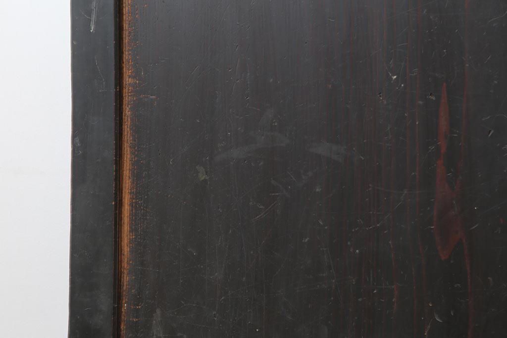 アンティーク建具　和製アンティーク　明治期　一枚板　格調高い和を演出する板戸2枚セット(建具、引き戸)(R-044163)